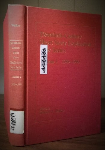 Twentieth-Century Short Story Explication: New Series : 1989-1990 With Checklists of Books and Journals Used