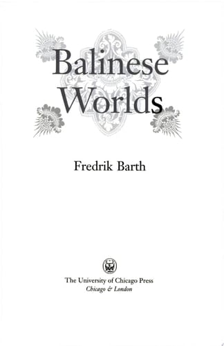 Balinese Worlds