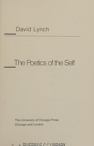 Yeats, the poetics of the self