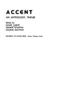 Accent: An Anthology, 1940-60
