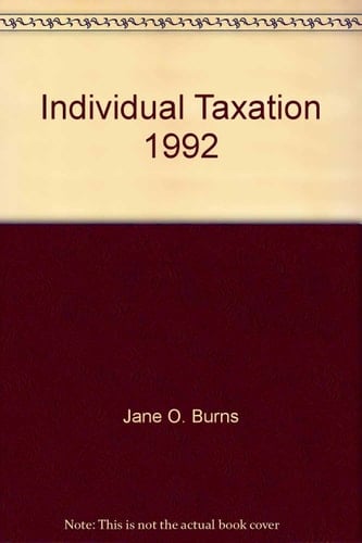 Individual Taxation, 1992