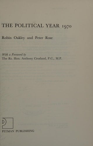 The Political Year 1970