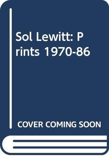 Sol LeWitt Prints, 1970-1986