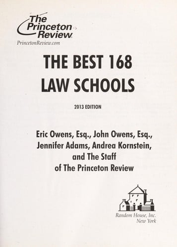 The Best 168 Law Schools