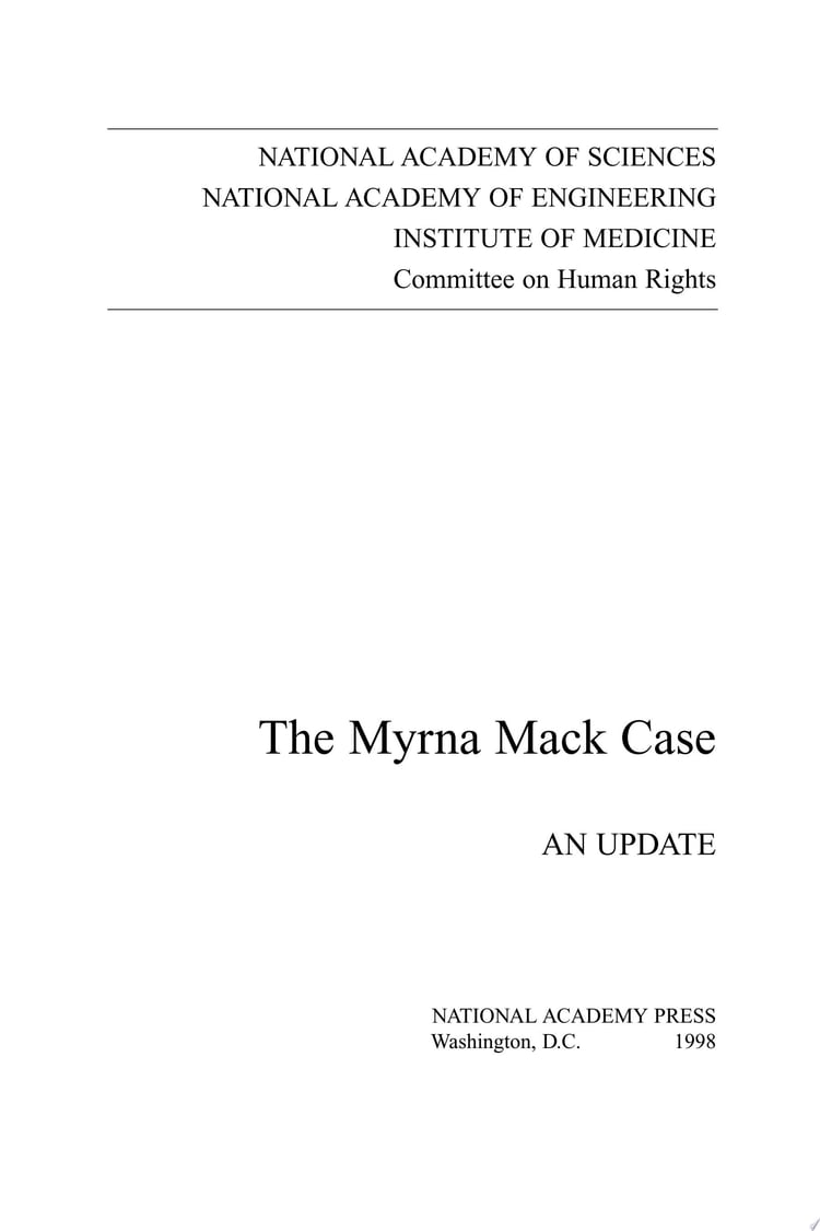 The Myrna Mack Case An Update
