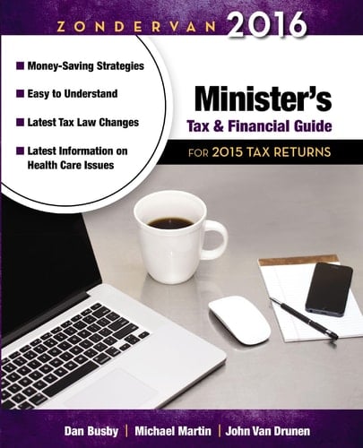 Zondervan 2016 Minister's Tax and Financial Guide For 2015 Tax Returns