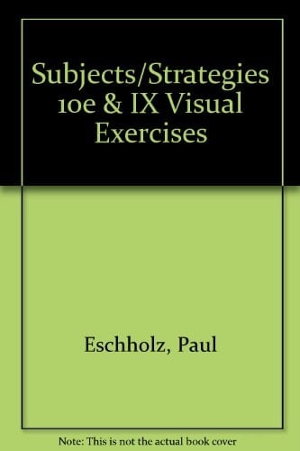Subjects/strategies & Ix Visual Exercises
