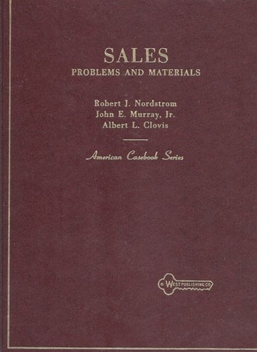 Problems and Materials on Sales (American Casebook Series)