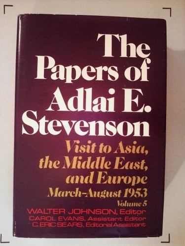 Visit to Asia, the Middle East, and Europe, March-August 1953