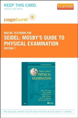 Mosby's Guide to Physical Examination Pageburst Retail