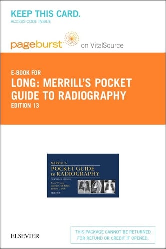 Merrill's Pocket Guide to Radiography - Elsevier eBook on VitalSource (Retail Access Card)