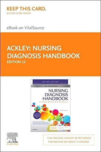 Nursing Diagnosis Handbook Elsevier eBook on VitalSource (Retail Access Card): An Evidence-Based Guide to Planning Care