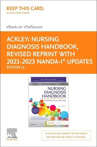Nursing Diagnosis Handbook, 12th Edition Revised Reprint with 2021-2023 NANDA-I® Updates - Elsevier E-Book on VitalSource (Retail Access Card)