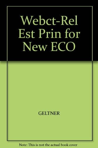 Webct-Rel Est Prin for New ECO