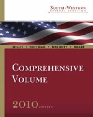 Southwestern Federal Taxation 2010 Comprehensive Volume