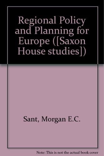 Regional policy and planning for Europe