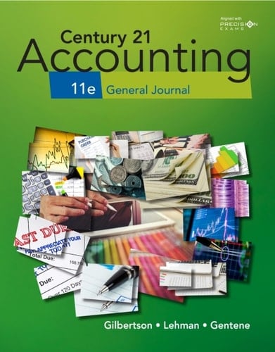 MindTap V2 for Gilbertson/Lehman/Gentene's Century 21 Accounting without Simulations, 2 terms Instant Access