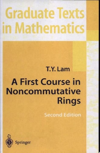 A First Course in Noncommutative Rings