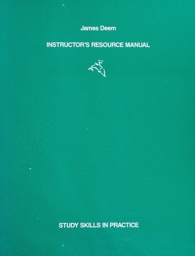 Instructor's resource manual, Study skills in practice