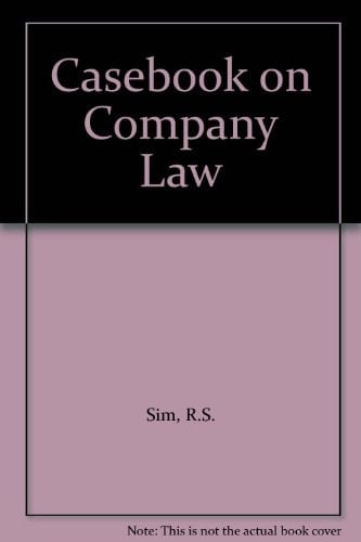 Casebook on Company Law