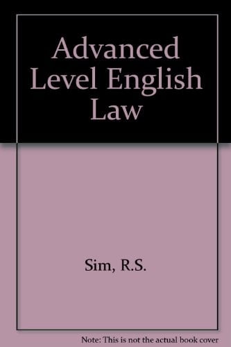 Advanced Level English Law