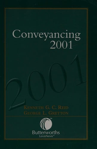 Conveyancing 2001