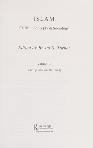 Islam: Critical Concepts in Sociology (Critical Concepts)