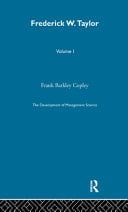 Development of Management Science Frederick W Taylor Vol1