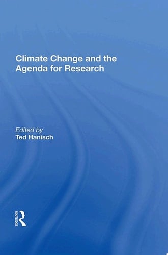 Climate Change And The Agenda For Research