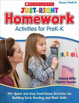 Justright Homework Activities For Prekk 50 Quick And Easy Sendhome Activities For Building Early Reading And Math Skills