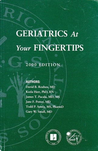 Geriatrics AT Your Fingertips, 2000 edition, pb, 2000