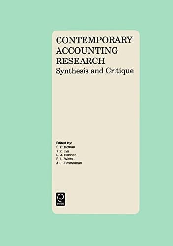 Contemporary Accounting Research Synthesis and Critique