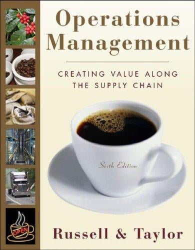 Operations management: creating value along the supply chain