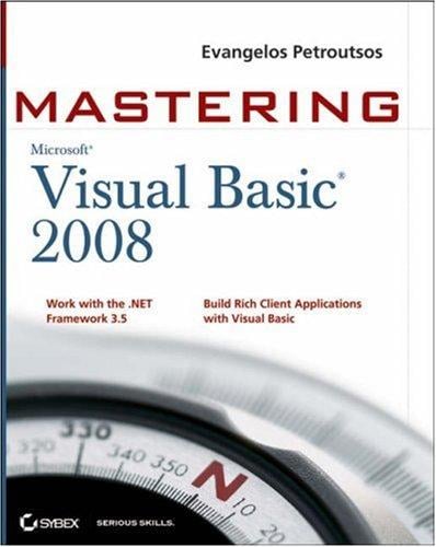 Mastering Microsoft Visual basic 2008