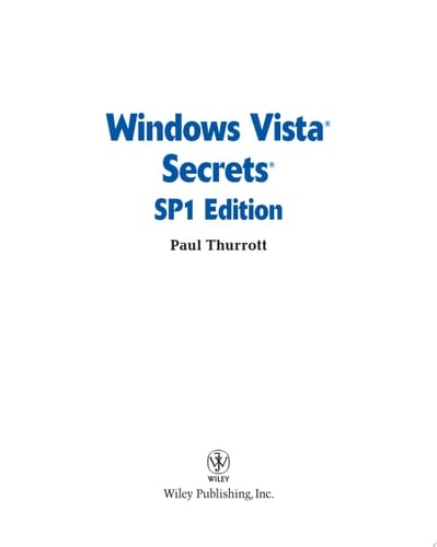 Windows Vista Secrets