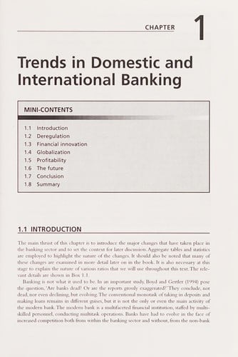 The Economics of Banking