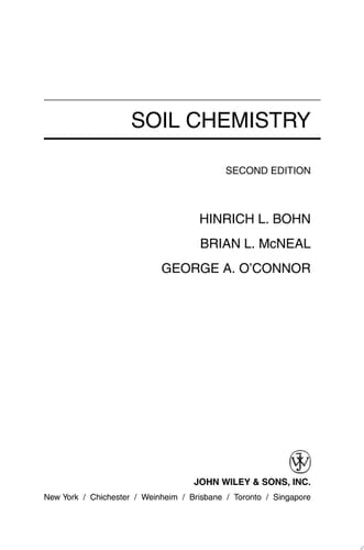 Soil Chemistry