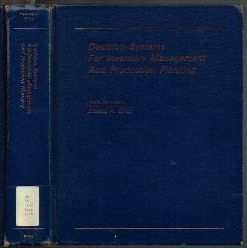 Decision Systems for Inventory Management and Production Planning (Wiley/Hamilton Series in Marketing)