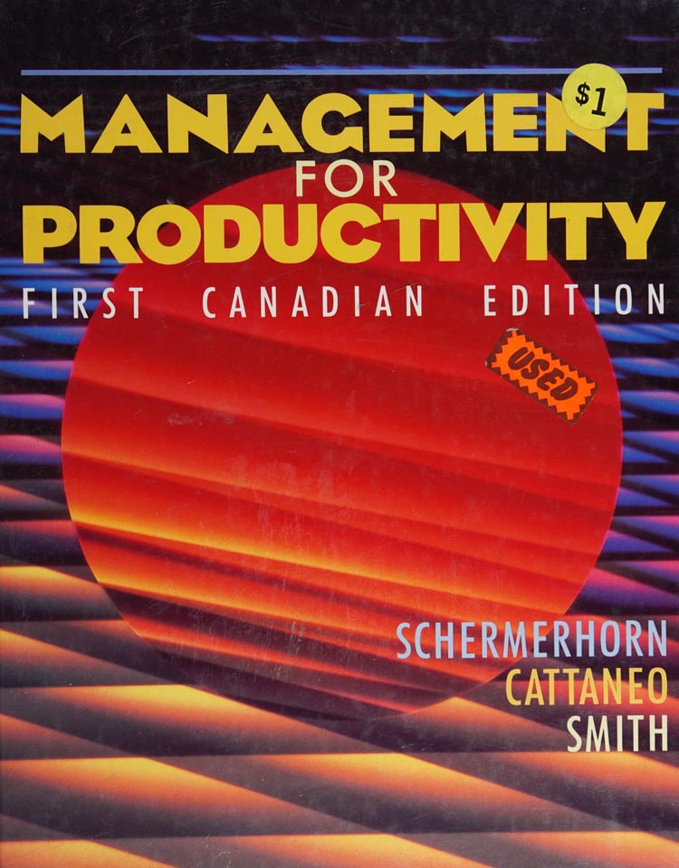 Management for Productivity (Wiley Medical Publication)