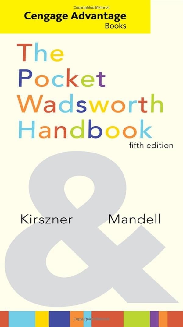 Cengage Advantage Books: The Pocket Wadsworth Handbook