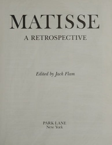 Matisse: A Retrospective (R)