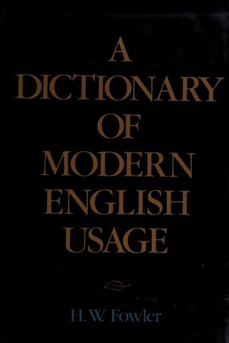 Dictionary Of Modern English Usage
