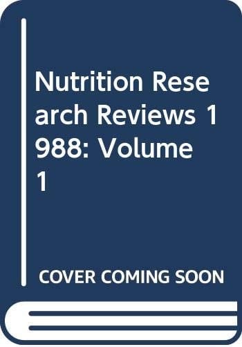 Nutrition Research Reviews 1988: Volume 1