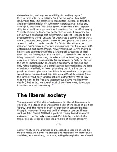 Bioethics in a Liberal Society