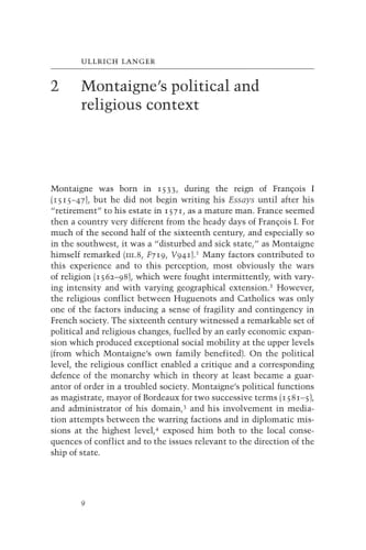 The Cambridge Companion to Montaigne (Cambridge Companions to Philosophy)