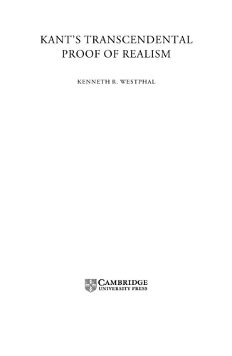 Kant's Transcendental Proof of Realism