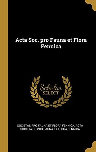 Acta Soc. Pro Fauna Et Flora Fennica