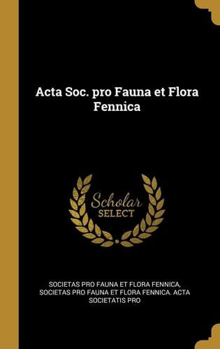 Acta Soc. Pro Fauna Et Flora Fennica