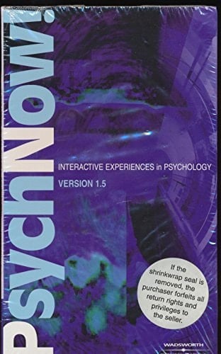 PsychNow! 1.5 CD-ROM: Interactive Experiments In Psychology (Stand-Alone)