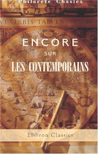 Encore sur les contemporains